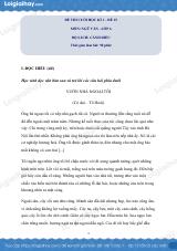 Đề thi học kì 1 Văn 6 Chân trời sáng tạo - Đề số 15